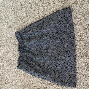 Wool-blend sidewalk skirt